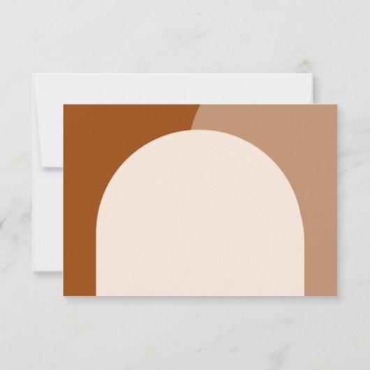 Pampass gras en bogen bruiloft RSVP Kaart (Achterkant)