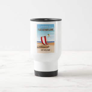 Pampelonne strand Vintage Franse reisposter Reisbeker