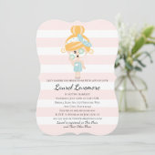 Pamper la mariée Shower Invitations Spa Day Blonde (Debout devant)