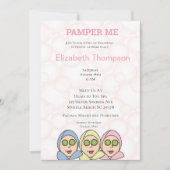 Pamper Me Spa Bridal Shower Kaart (Voorkant)
