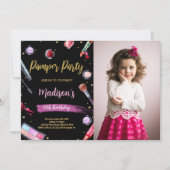 Pamper Pamper Pier Photo Rose Invitations Annivers (Devant)