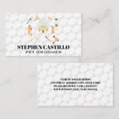 Pamperage de chien | Carte de visite Outils de mis (Devant / Derrière)