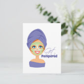 Pampered ophalen briefkaart (Staand voorkant)