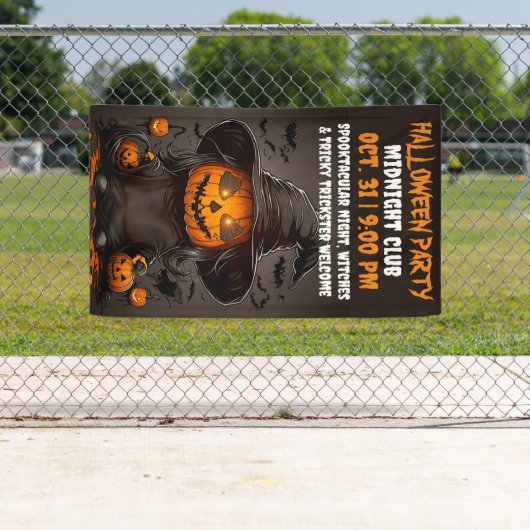 Pampking spooktacular Halloween Celebration Party Spandoek (Insitu)