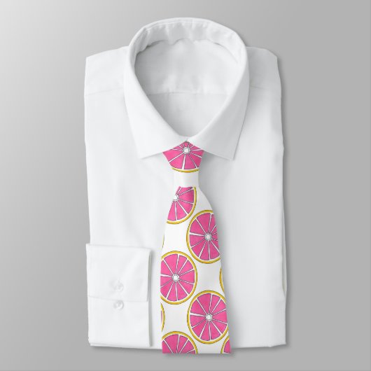 Pamplemousse rose Agrumes Fruit Cravate d'impressi (Attaché)