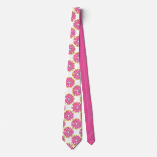 Pamplemousse rose Agrumes Fruit Cravate d'impressi (Devant)