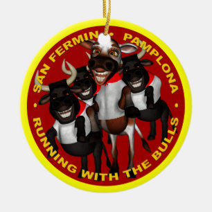 Pamplona - San Fermin Keramisch Ornament
