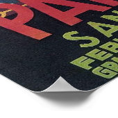 Pamplona San Fermin Poster (Hoek)