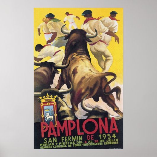 Pamplona San Fermin Poster (Voorkant)