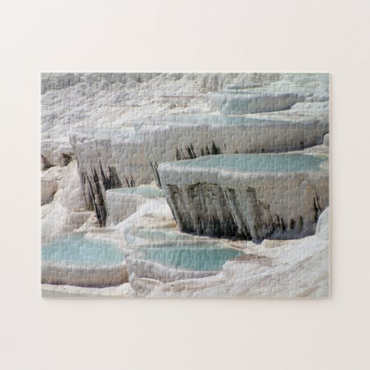 Pamukkale Blue & White Pools - Turkije Legpuzzel (Horizontaal)