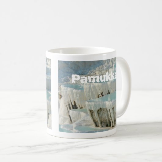 Pamukkale en calcaire Cascades Mug (Devant droit)
