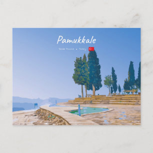 Pamukkale, Turkije - Thermische baden Briefkaart