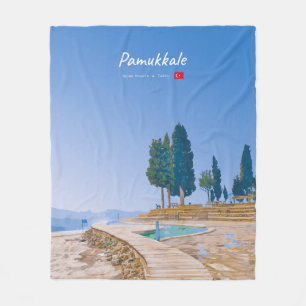 Pamukkale, Turkije - Thermische baden Fleece Deken