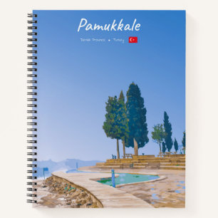 Pamukkale, Turkije - Thermische baden spiraal Notitieboek