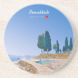 Pamukkale, Turkije - Thermische baden Zandsteen Onderzetter