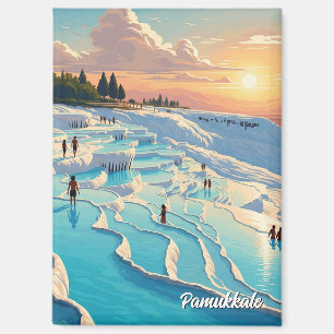 Pamukkale Turkije Travel Briefkaart Magneet
