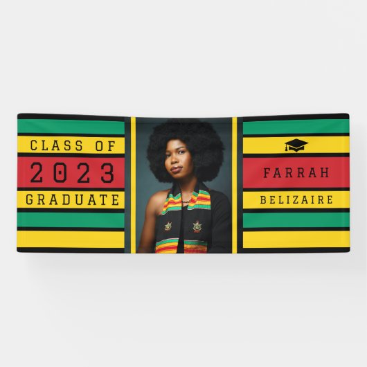 Pan African Afstuderen Balloon Spandoek (Horizontaal)