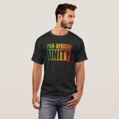 Pan African Black History Month African Pride Pan  T-shirt (Voorkant volledig)