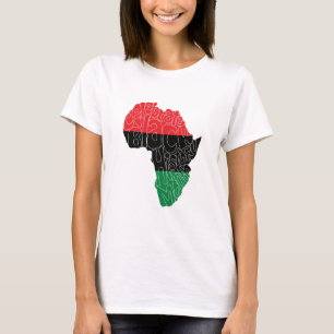 Pan African Flag Black History Maand Art Design T-shirt