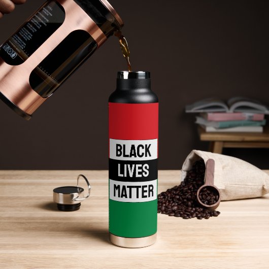 Pan African Flag, Black Lives Matter, Unia Symbol Waterfles (Koffie)