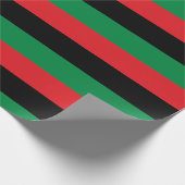 Pan African Flag, Happy Kwanzaa Cadeaupapier (Hoek)
