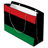 Pan African Flag, Happy Kwanzaa Groot Cadeauzakje (Achterkant Gekanteld)