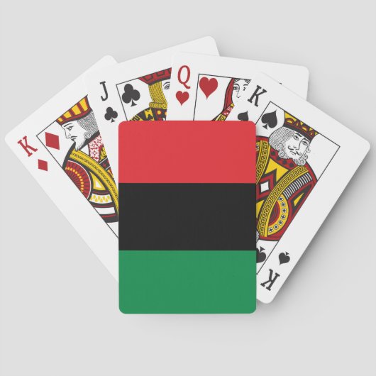 Pan African Flag, Happy Kwanzaa Pokerkaarten (Achterkant)