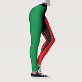 Pan African Flag mode Heart & Unia Symbol Leggings (Rechts)