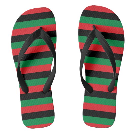 Pan African Flag Teenslippers (Voetbed)