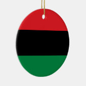 Pan African Flag & Unia Flag Symbol / Kwanzaa Keramisch Ornament (Rechts)