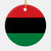 Pan African Flag & Unia Flag Symbol / Kwanzaa Keramisch Ornament (Voorkant)