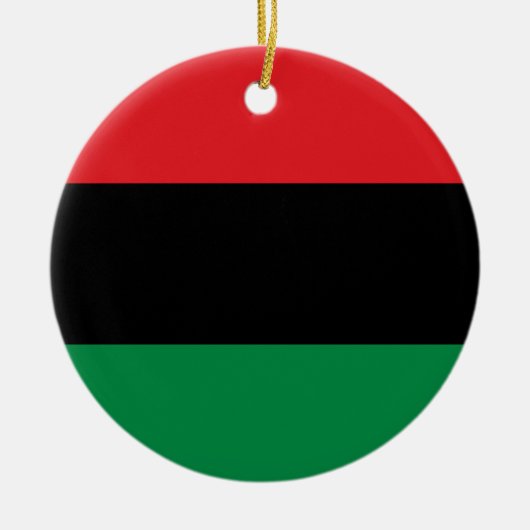 Pan African Flag & Unia Flag Symbol / Kwanzaa Keramisch Ornament (Voorkant)