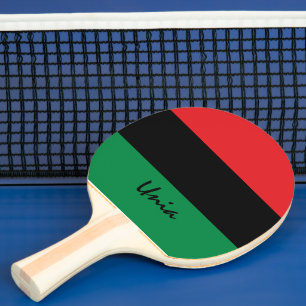 Pan African Flag & UNIA Sport Tafeltennisbatje