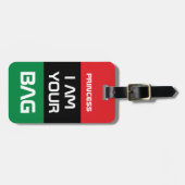 Pan African Flag & Unia Symbol / Persoonlijke tas Bagagelabel (Voorkant horizontaal)