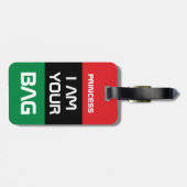 Pan African Flag & Unia Symbol / Persoonlijke tas Bagagelabel (Achterkant horizontaal)