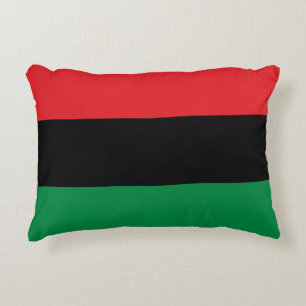 Pan African Flag & Unia Symbol / sport fan Accent Kussen