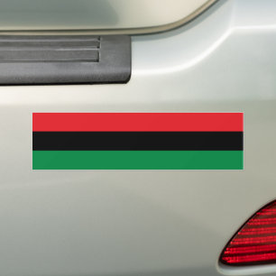 Pan African Flag & Unia Symbol / sport fan Bumpersticker