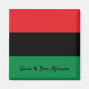 Pan African Flag & Unia Symbol / sport fan Magneet