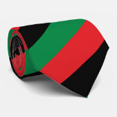 Pan African Flag & Unia Symbol / sport fan Stropdas (Opgerold)