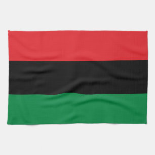 Pan African Flag & UNIA-symbool / sportfan Theedoek