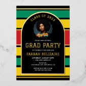 Pan African Graduation Party Folie Uitnodiging (Voorkant)