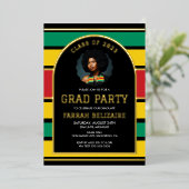 Pan African Graduation Party Folie Uitnodiging (Staand Voorkant)