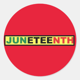 Pan African, Juneteenth Classic Round Sticker