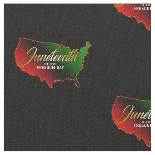 Pan African, Juneteenth Fabric Stof (Close Up)