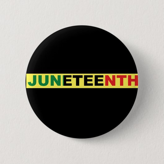 Pan African, Junetetiende Ronde Button 5,7 Cm (Voorkant)
