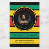 Pan African Photo Afstuderen Wijn Etiket (Enkel label)