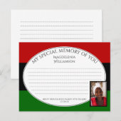 Pan African SHARE A MEMORY Photo Card Briefkaart (Voorkant / Achterkant)