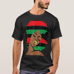 Pan African UNIA Flag Black History Afro American T-shirt