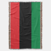 Pan African UNIA vlag Deken (Voorkant Verticaal)