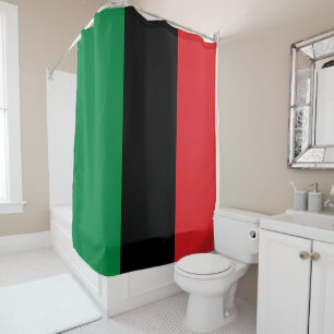 Pan African UNIA vlag Douchegordijn